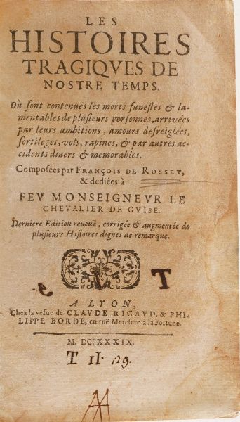 Raccolta di volumi miscellanei dal XVI al XVIII sec.  - Asta Libri Antichi - Associazione Nazionale - Case d'Asta italiane