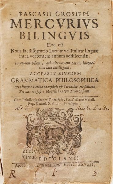 Raccolta di volumi miscellanei dal XVI al XVIII sec.  - Asta Libri Antichi - Associazione Nazionale - Case d'Asta italiane