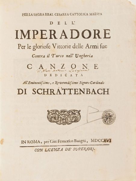 Raccolta di volumi miscellanei dal XVII al XVIII sec.  - Asta Libri Antichi - Associazione Nazionale - Case d'Asta italiane
