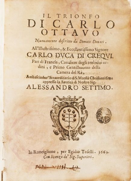 Raccolta di volumi miscellanei dal XVII al XVIII sec.  - Asta Libri Antichi - Associazione Nazionale - Case d'Asta italiane