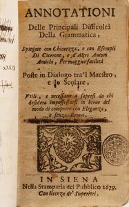 Raccolta di volumi miscellanei dal XVII al XVIII sec. (Con ex libris silografico)  - Asta Libri Antichi - Associazione Nazionale - Case d'Asta italiane