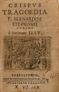 Raccolta di volumi miscellanei dal XVII al XVIII sec. (Con ex libris silografico)  - Asta Libri Antichi - Associazione Nazionale - Case d'Asta italiane