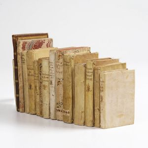 Raccolta di volumi miscellanei dal XVII al XVIII sec. (Con ex libris silografico)  - Asta Libri Antichi - Associazione Nazionale - Case d'Asta italiane