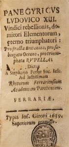 Raccolta di volumi miscellanei dal XVII al XVIII sec. (Con ex libris silografico)  - Asta Libri Antichi - Associazione Nazionale - Case d'Asta italiane