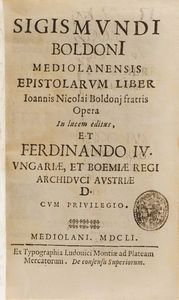 Raccolta di volumi miscellanei del XVII sec. (Con ex libris silografico)  - Asta Libri Antichi - Associazione Nazionale - Case d'Asta italiane