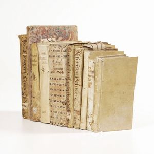 Raccolta volumi miscellanei dal XVI al XVII sec. (Con ex libris silografico)  - Asta Libri Antichi - Associazione Nazionale - Case d'Asta italiane
