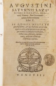 Raccolta volumi miscellanei dal XVI al XVII sec. (Con ex libris silografico)  - Asta Libri Antichi - Associazione Nazionale - Case d'Asta italiane