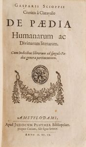 Christophori Helvici e Professoris Giessensis olim. ex Erasmo da Roterodamo, Ludovico Vive Familiaria Colloquia opera... 1645  - Asta Libri Antichi - Associazione Nazionale - Case d'Asta italiane