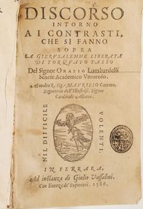 Antonio Pellegrini Della vita solitaria et de lo sprezzamento della morte...Venezia, 1548  - Asta Libri Antichi - Associazione Nazionale - Case d'Asta italiane