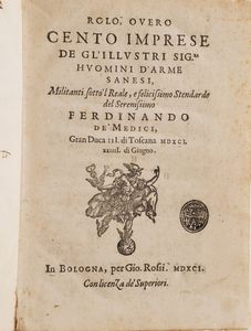 Lotto di libri (con ex libris silografico)  - Asta Libri Antichi - Associazione Nazionale - Case d'Asta italiane