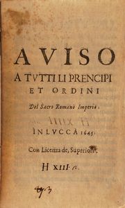 Bernardino Santinelli La vergine sposa ad opera,In Venetia 1645  - Asta Libri Antichi - Associazione Nazionale - Case d'Asta italiane