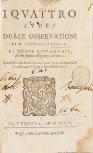 Raccolta di volumi miscellanei dal XVI al XVII sec. (con ex libris sillografico)  - Asta Libri Antichi - Associazione Nazionale - Case d'Asta italiane