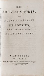 Claude-Prosper Jolyot de Crebillon. Les Amours de Zeokinizul roi des kofirans, Amsterdam 1747.  - Asta Libri Antichi - Associazione Nazionale - Case d'Asta italiane