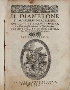 Valerio Marcellino - Valerio Marcellino Il Diamerone, Venezia, Giolito, 1564.