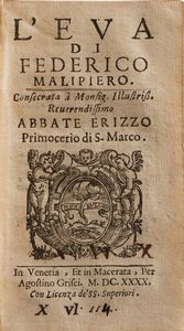 Vincenzo Strambali Linnocenza Condannata Ovvero la Creduta Adulteria...Macerata 1641  - Asta Libri Antichi - Associazione Nazionale - Case d'Asta italiane