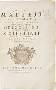Bergamo-Edizioni di interesse bergamasco 10 opere di interesse bergamasco o stampate a Bergamo  - Asta Libri Antichi - Associazione Nazionale - Case d'Asta italiane