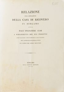 Bergamo-Edizioni di interesse bergamasco 10 opere di interesse bergamasco o stampate a Bergamo  - Asta Libri Antichi - Associazione Nazionale - Case d'Asta italiane