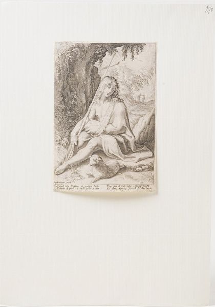 Scuola fiamminga da Hendrick Goltzius, (1558-1617). San Giovanni Battista.  - Asta Stampe, Vedute e Carte Geografiche - Associazione Nazionale - Case d'Asta italiane