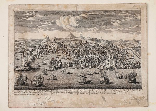 Veduta di Genova, sec. XVII-XVIII ?  - Asta Stampe, Vedute e Carte Geografiche - Associazione Nazionale - Case d'Asta italiane
