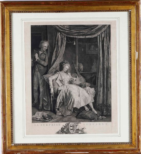 Danlou pinx -P.H. Jonxis sculp La surprise agreable Utrecht, 1789  - Asta Stampe, Vedute e Carte Geografiche - Associazione Nazionale - Case d'Asta italiane