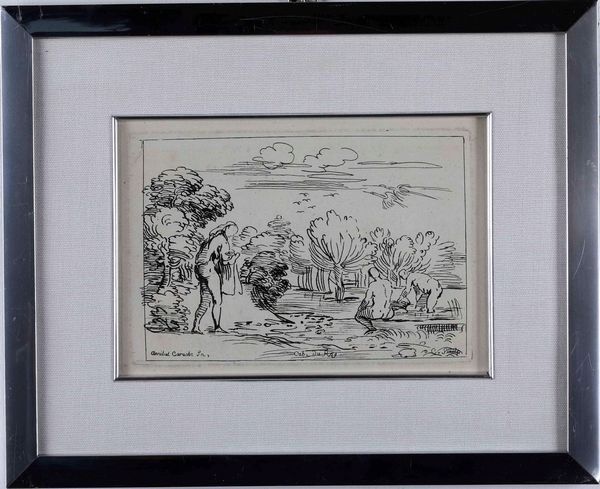 Anne-Claude-Philippe de Tubi�res (1692-1765) Soggetto da opera perduta di Annibale Carracci... Francia, 1730 circa  - Asta Stampe, Vedute e Carte Geografiche - Associazione Nazionale - Case d'Asta italiane