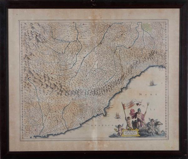 Carta topografica del Ponente genovese  - Asta Stampe, Vedute e Carte Geografiche - Associazione Nazionale - Case d'Asta italiane