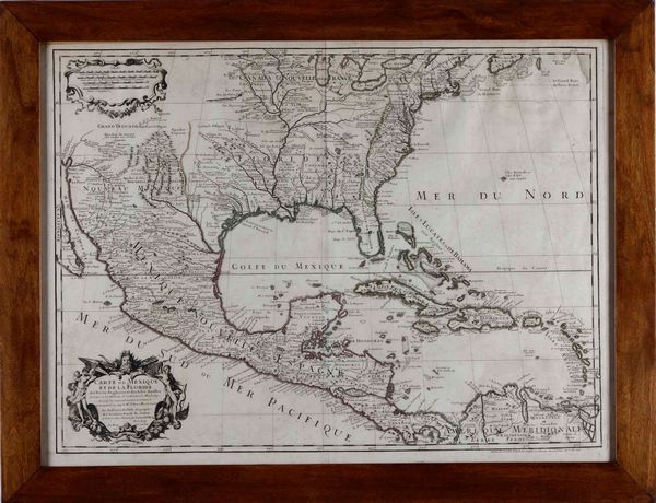 Guillaume del'isle Carte du Mexique et de la Floride... a Paris chez l'Auteur 1703 (1745)  - Asta Stampe, Vedute e Carte Geografiche - Associazione Nazionale - Case d'Asta italiane