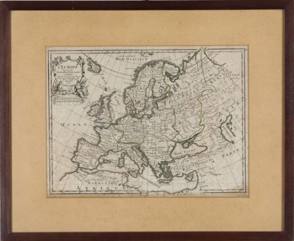 George Louis Le Rouge L'Europe suivant  les nouvelles observations... Paris, 1746.  - Asta Stampe, Vedute e Carte Geografiche - Associazione Nazionale - Case d'Asta italiane