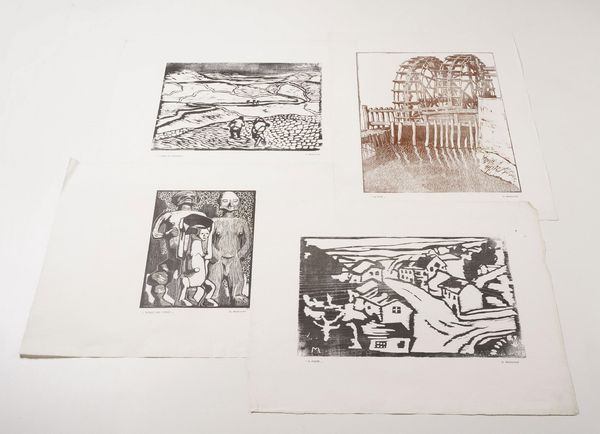 Malmerendi Giannetto Sette xilografie originali, Faenza, 1920 ca.  - Asta Stampe, Vedute e Carte Geografiche - Associazione Nazionale - Case d'Asta italiane