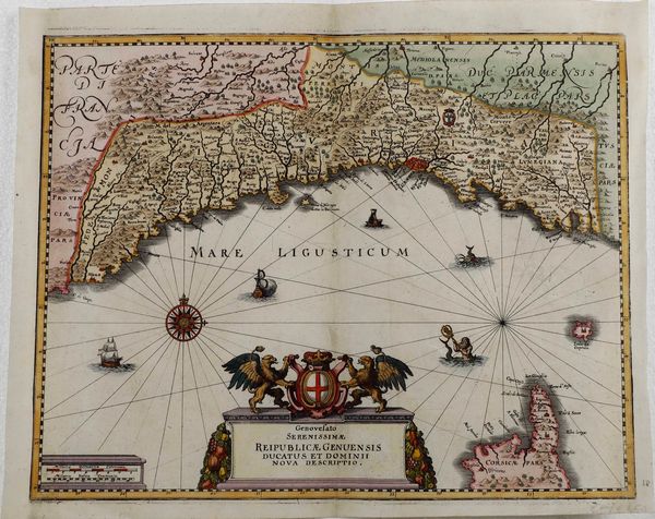 Carta topografica del genovesato, 1658  - Asta Stampe, Vedute e Carte Geografiche - Associazione Nazionale - Case d'Asta italiane