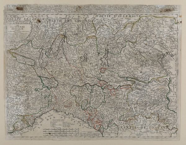 J. B. Nolin (1686-1762). Le Theatre General de la guerre en Italie... A Paris, chez Nolin, seconda met secolo XVIII.  - Asta Stampe, Vedute e Carte Geografiche - Associazione Nazionale - Case d'Asta italiane