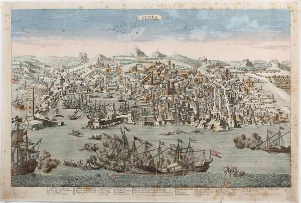 Veduta di Genova, 1650  - Asta Stampe, Vedute e Carte Geografiche - Associazione Nazionale - Case d'Asta italiane