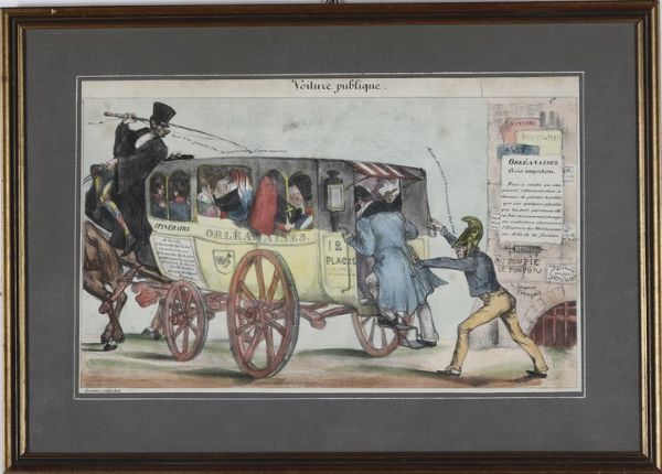 Francia stampe satiriche 2 litografie satiriche... Londra/Parigi  sec. XIX  - Asta Stampe, Vedute e Carte Geografiche - Associazione Nazionale - Case d'Asta italiane