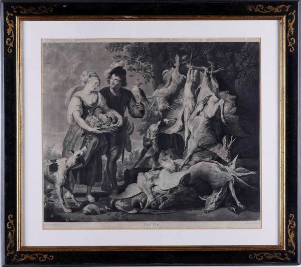 Richard Earlom The Fig ... secolo XIX  - Asta Stampe, Vedute e Carte Geografiche - Associazione Nazionale - Case d'Asta italiane