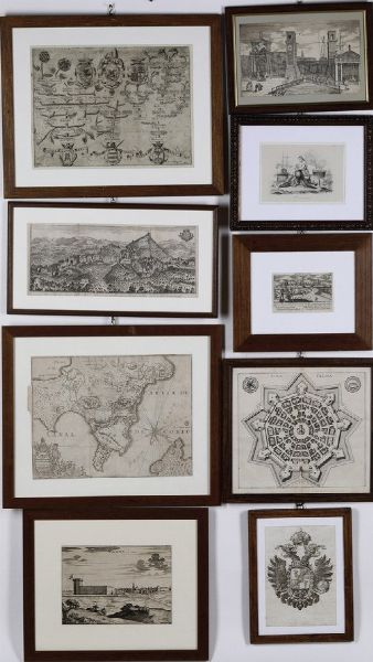 Matthus Merian Nova Palma Francoforte, 1640  - Asta Stampe, Vedute e Carte Geografiche - Associazione Nazionale - Case d'Asta italiane