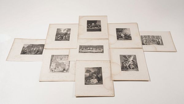 Religioni e soggetti sacri Raccolta di centoquindici incisioni di vario formato, perlopi riproducenti quadri famosi, talvolta con soggetti originali legate alla sfera del sacro e della religiosit.  - Asta Stampe, Vedute e Carte Geografiche - Associazione Nazionale - Case d'Asta italiane