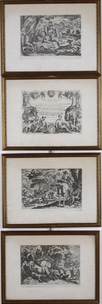 Gruppo di 4 caricature satiriche di avvocati e giudici (Daumier)  - Asta Stampe, Vedute e Carte Geografiche - Associazione Nazionale - Case d'Asta italiane