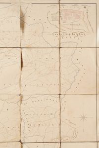 Grande pianta di Cabreo 9 fogli relativa alle tenute di Bolgheri, Catagneto e Castiglioncello.  - Asta Stampe, Vedute e Carte Geografiche - Associazione Nazionale - Case d'Asta italiane