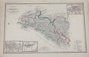 Carte topografiche  di Genova, secolo XIX  - Asta Stampe, Vedute e Carte Geografiche - Associazione Nazionale - Case d'Asta italiane