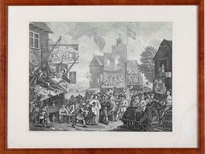 WILLIAM HOGARTH - William Hogarth La fiera di Southwark, 1733-1734, Don Chisciotte curato nella locanda, 1726 - Don Chisciotte e il cavaliere della rocca, 1726