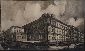 Francesco Saverio Solari Progetto del Palazzo Societ delle Nazioni... (Roma anni '20-'30)  - Asta Stampe, Vedute e Carte Geografiche - Associazione Nazionale - Case d'Asta italiane