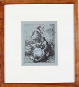 Francesco Londonio - Francesco Londonio Pastorello con il gregge, 1758