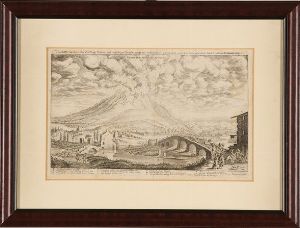 Joachino Sandrart Vesuvius Mons Napoleos... Francoforte, (1688)  - Asta Stampe, Vedute e Carte Geografiche - Associazione Nazionale - Case d'Asta italiane