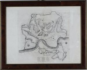 Piantine Piantina di Roma con i suoi principali monumenti  - Asta Stampe, Vedute e Carte Geografiche - Associazione Nazionale - Case d'Asta italiane