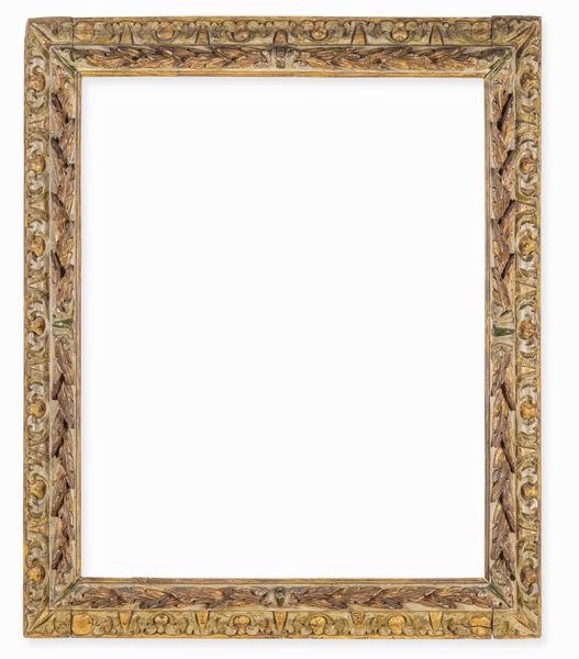 Cornice intagliata e laccata, Piemonte XVIII secolo  - Asta Cornici Antiche - Associazione Nazionale - Case d'Asta italiane