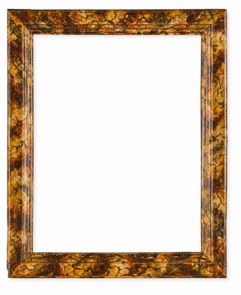 Coppia di cornici in legno laccato a finto marmo. Marche XVII-XVIII secolo  - Asta Cornici Antiche - Associazione Nazionale - Case d'Asta italiane