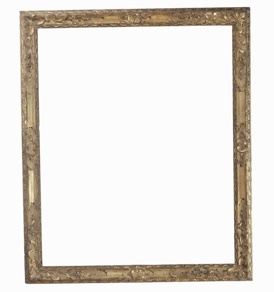 Cornice intagliata e dorata. XVIII secolo  - Asta Cornici Antiche - Associazione Nazionale - Case d'Asta italiane
