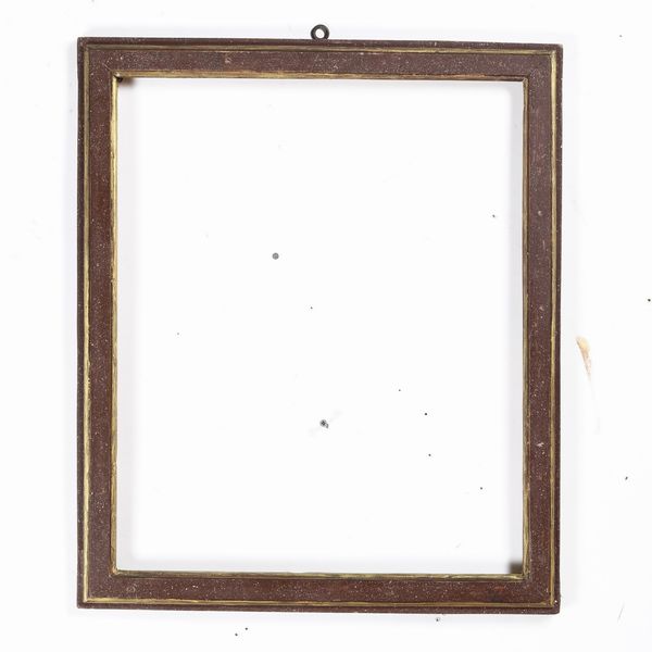 Cornice laccata finto porfido e dorata, Roma fine XVIII secolo  - Asta Cornici Antiche - Associazione Nazionale - Case d'Asta italiane