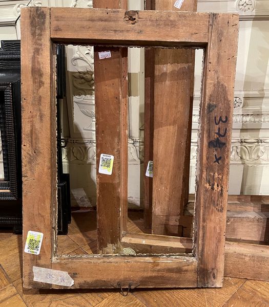 Cornice laccata finto porfido e intagliata, Roma fine XVIII secolo  - Asta Cornici Antiche - Associazione Nazionale - Case d'Asta italiane