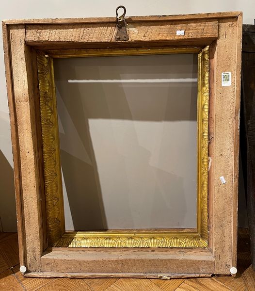 Cornice di sagoma Salvator Rosa laccata e dorata. Italia centrale XVIII-XIX secolo  - Asta Cornici Antiche - Associazione Nazionale - Case d'Asta italiane